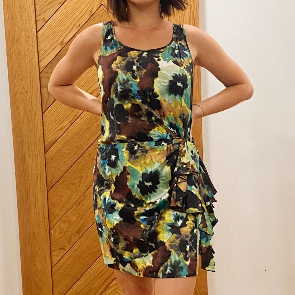 Silk Cocktail Mini Dress
